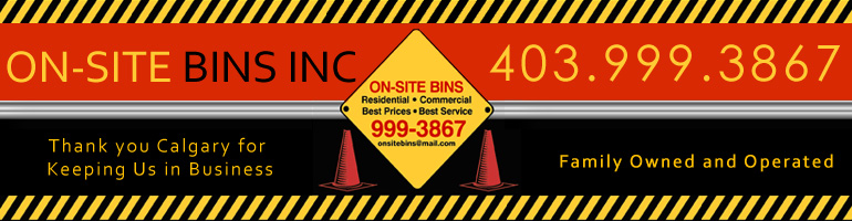 Garbage Removal - Calgary and Area - On-Site Bins Inc.  Logo